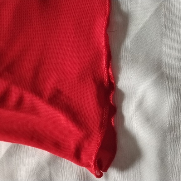 Marilyn Monroe Red Lace Babydoll Chemise Nighti Lingerie, Size: L - Picture 3 of 7